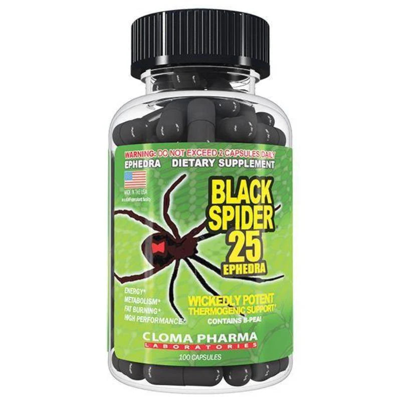 BLACK SPIDER | 100 CAPS | CLOMA PHARMA LEBORATORIES