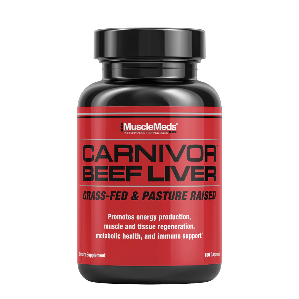 CARNIVOR GRASS-FED BEEF LIVER | 180 CAPS | MUSCLEMEDS