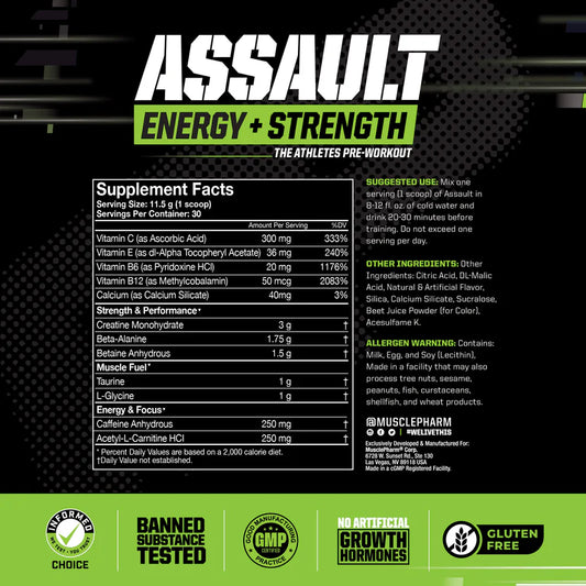 ASSAULT PRE WORKOUT | 30's | MUSCLEPHARM