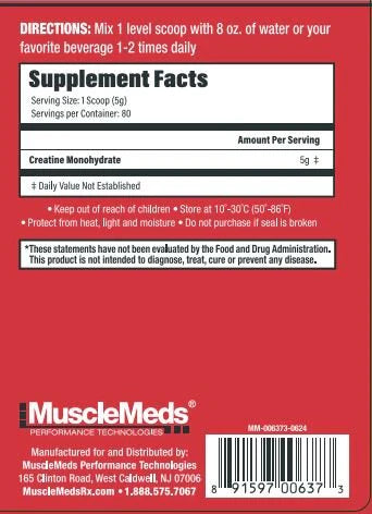 CREATINE MONOHYDRATE | 80's | MUSCLEMEDS
