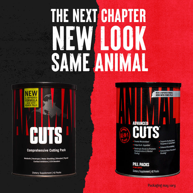 ANIMAL CUTS ( NEW PACKING ) | 42 PACKS | UNIVERSAL NUTRITION