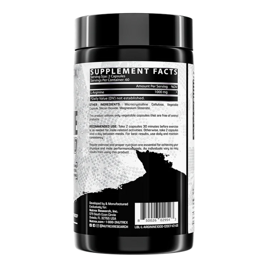 L-ARGININE 1000 | 120 CAPS | NUTREX RESEARCH