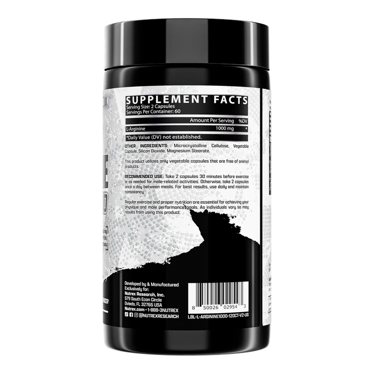 L-ARGININE 1000 | 120 CAPS | NUTREX RESEARCH
