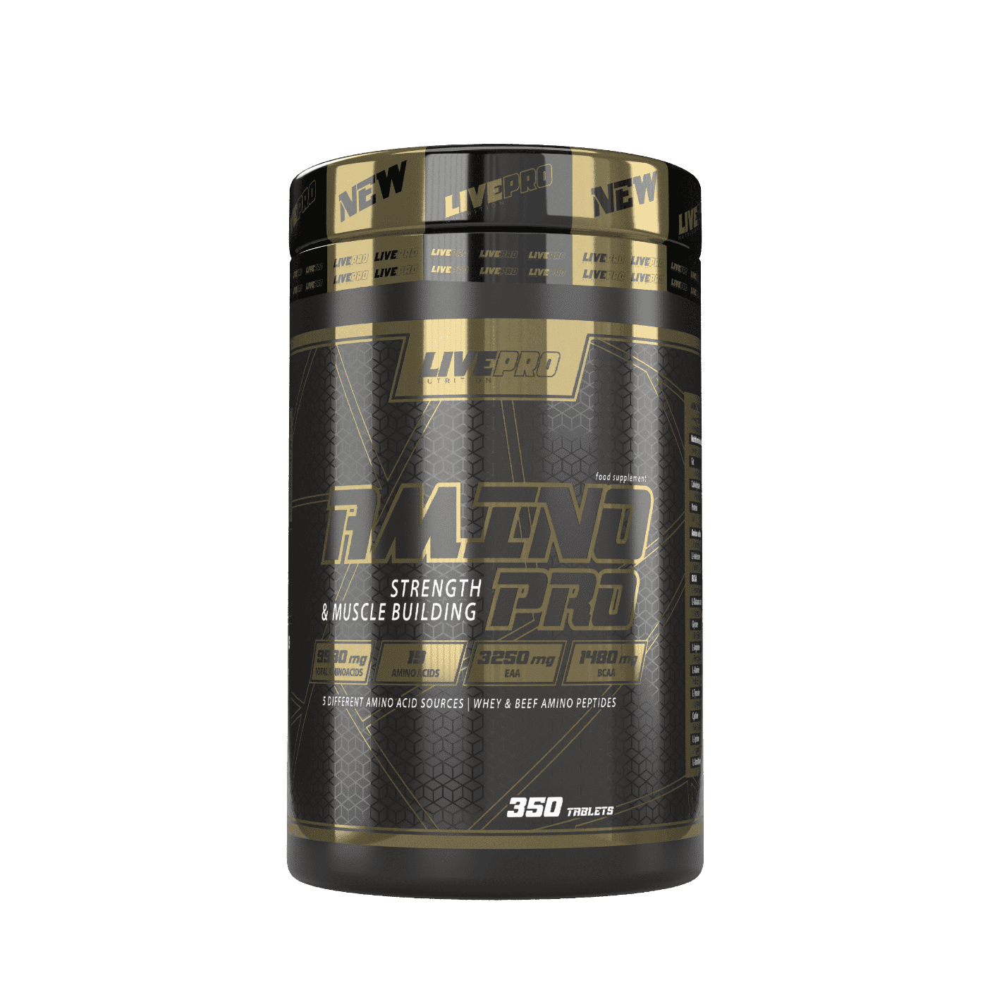 AMINO PRO | 350 TABS | LIVEPRO NUTRITION