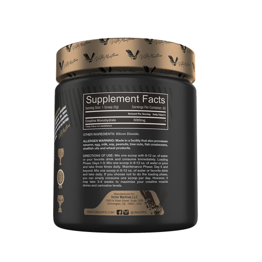 CREATINE MONOHYDRATE | 60's | VICTOR MARTINEZ SUPPLEMENTS